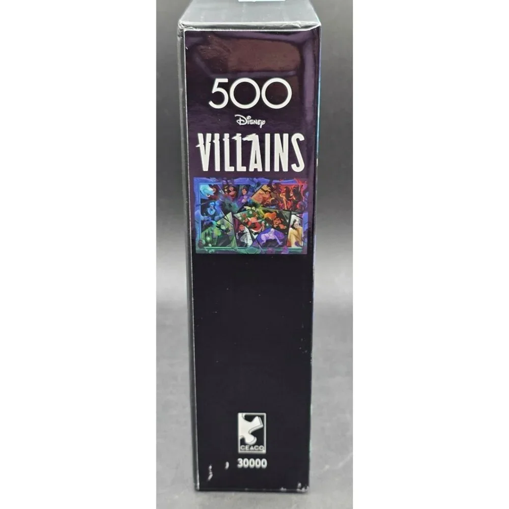 Disney Villains 500-Piece Noir Select Jigsaw Puzzle Premium Packaging Recycled